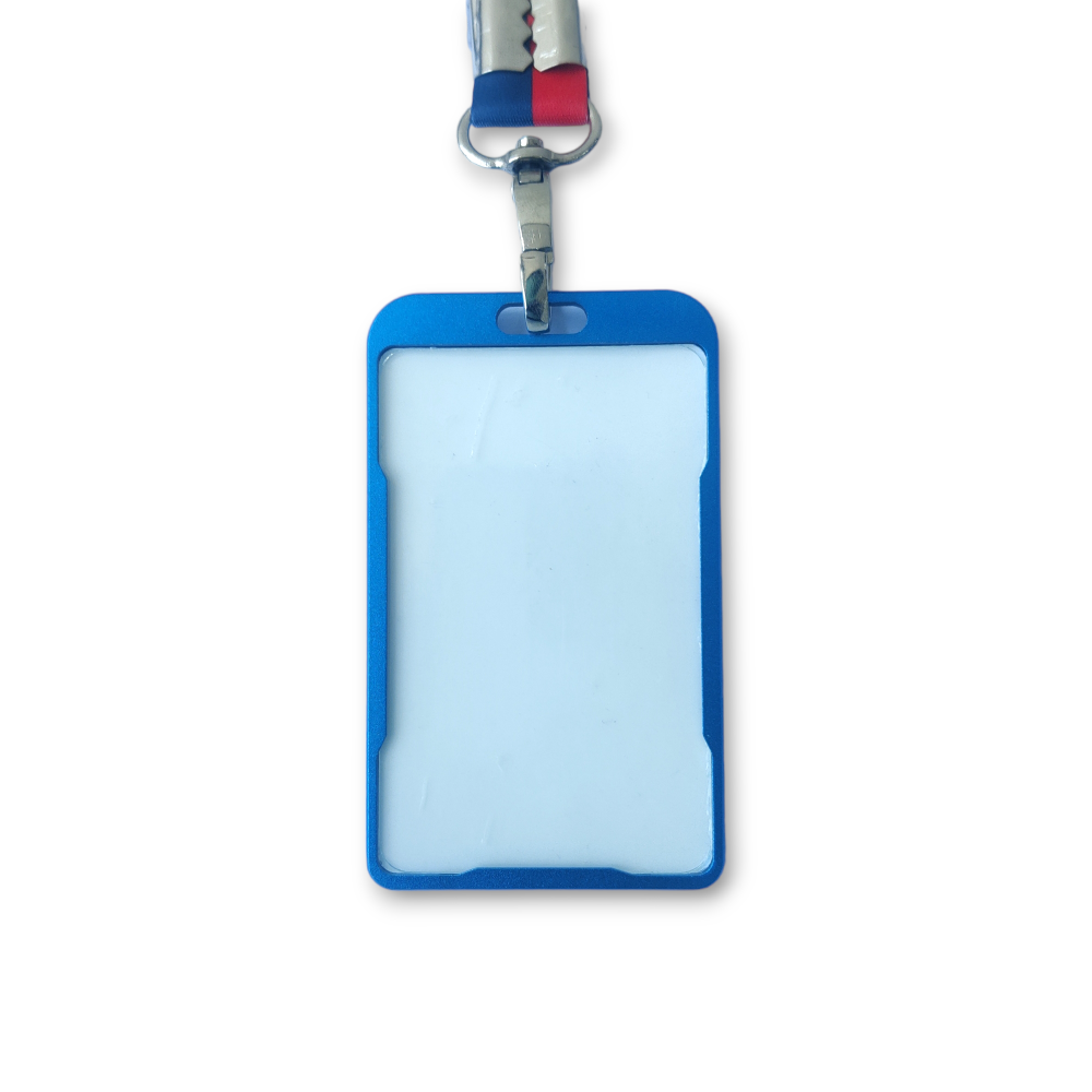 Vertical Aluminum Metal ID Card Holder Rust free frame with Protective film