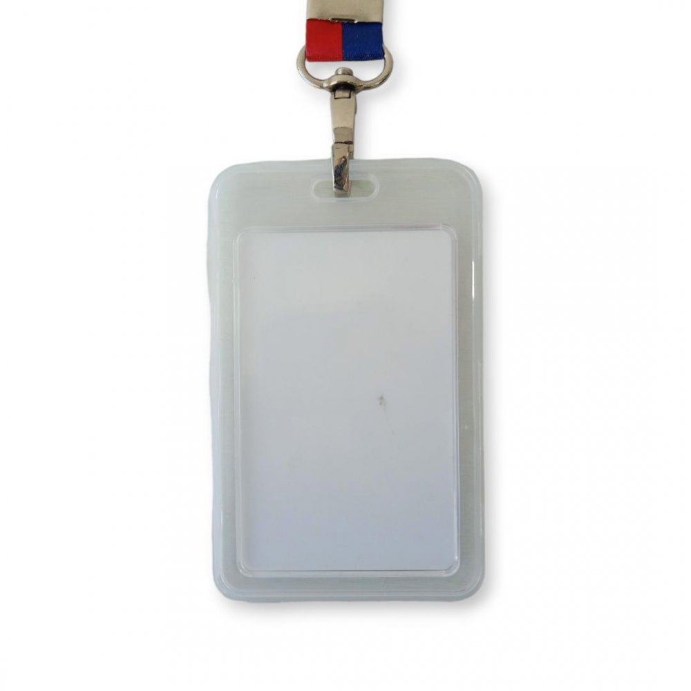 Vertical Polypropylene ID Card Holder with Natural Color CH - 75